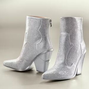 Azalea Wang Soulard Bling Cowgirl Bootie